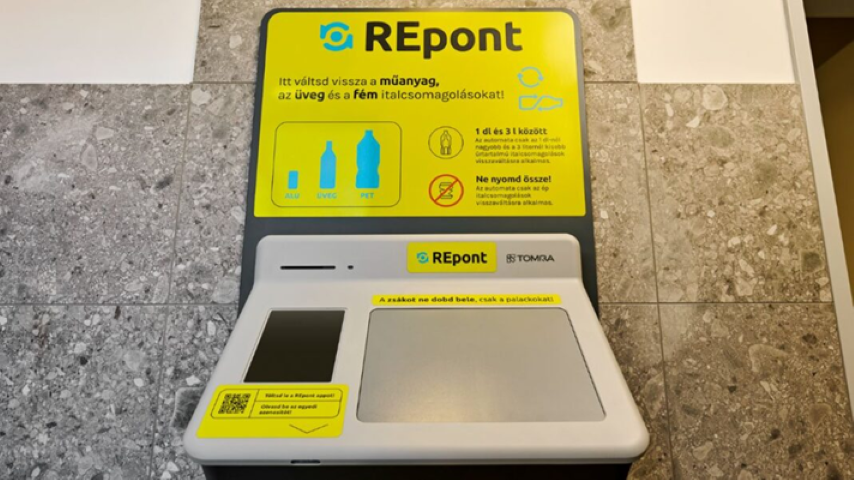 Újabb, ömlesztett visszaváltásra alkalmas REpont automata segíti a lakosságot