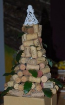 parafadugókból készült karácsonyfa humusz módra